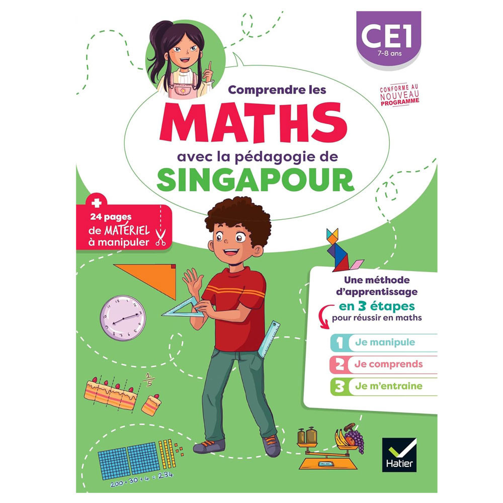 Comprendre les maths avec la pédagogie de Singapour CE1