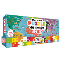 Mon grand puzzle du monde loup - Jeux enfants