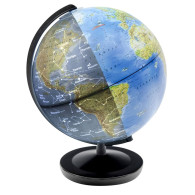 Globe terrestre - LUCE - Jour & Nuit FR - 16cm