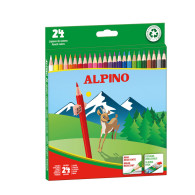 Boîte de 24 crayons de couleur - Alpino