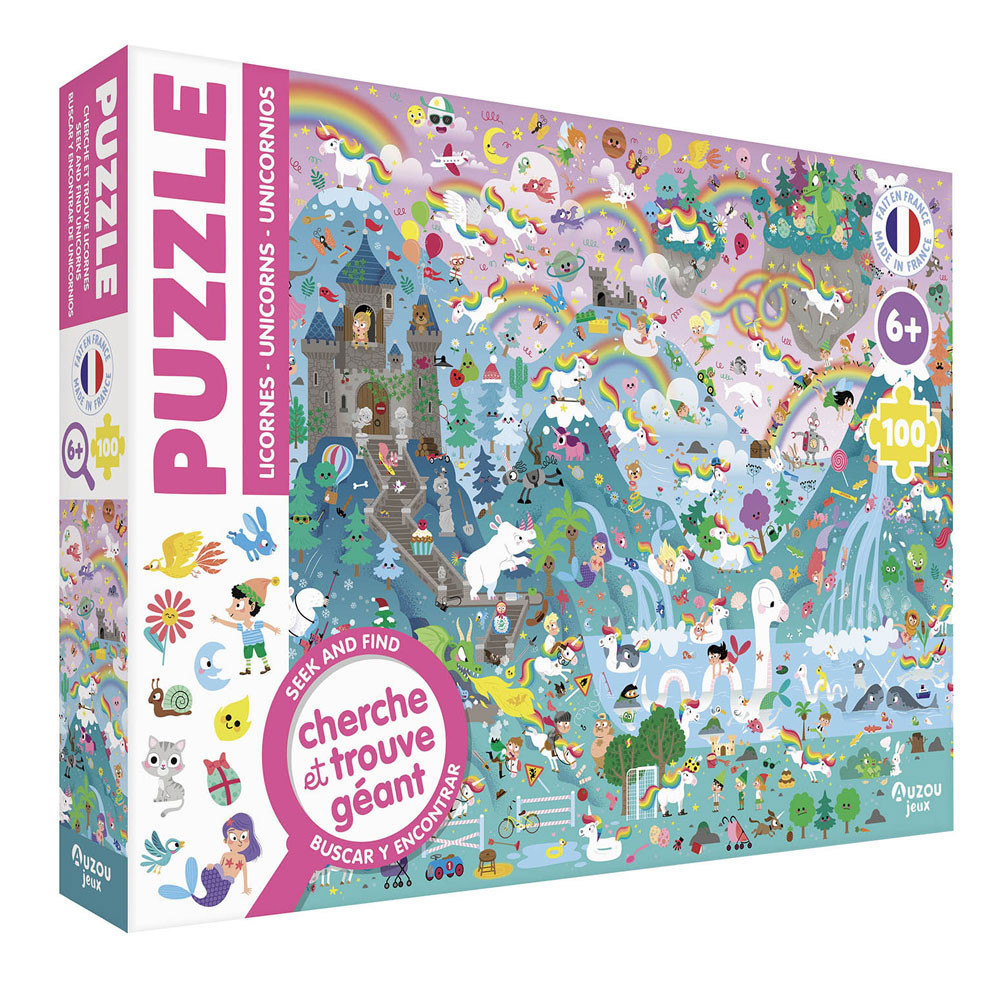 Puzzle cherche et trouve - Licornes