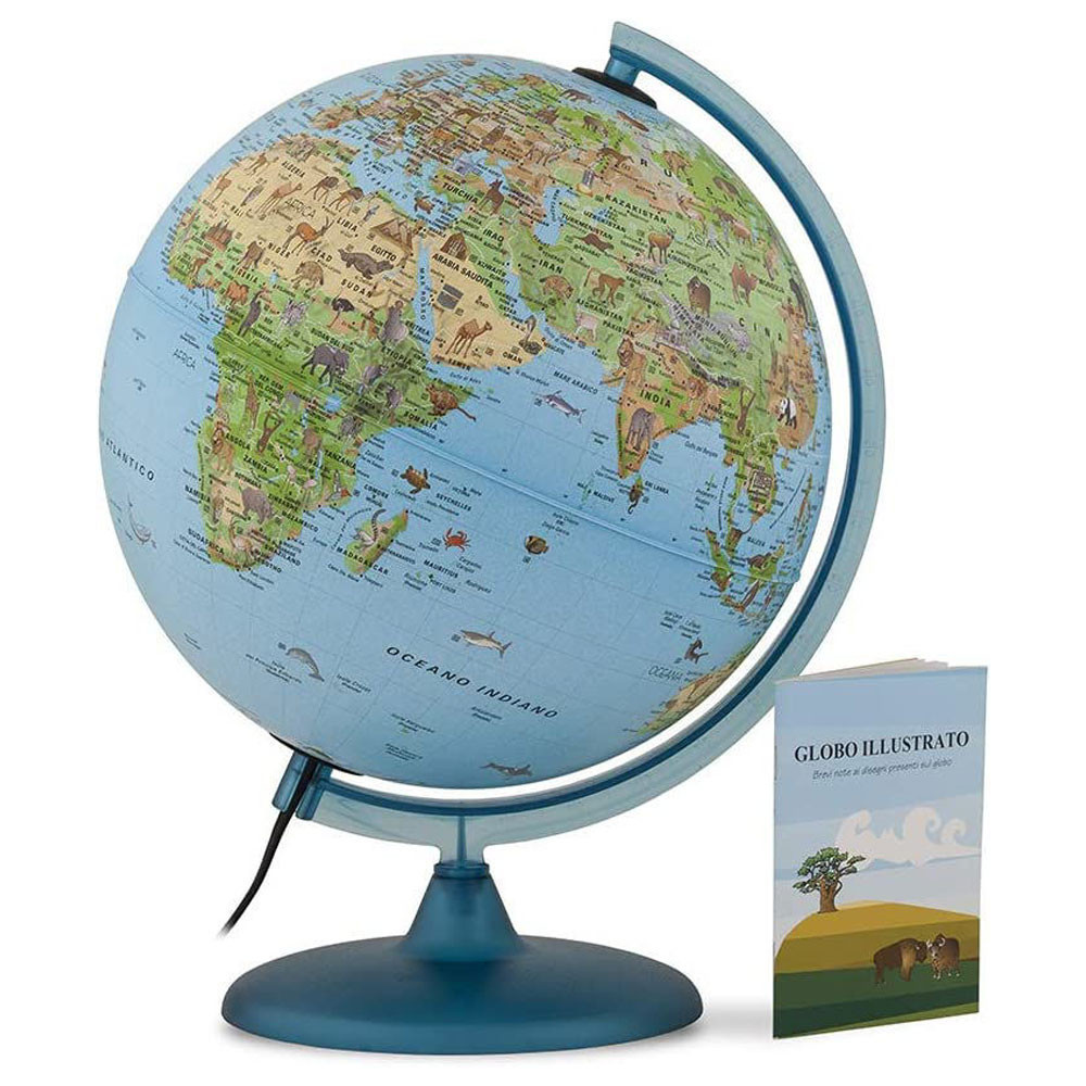 Globe terrestre - SAFARI - lumineux- 25 cm-FR