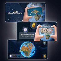 Globe terrestre - GAIA-  lumineux interactif - Réalité augmentée-25 cm
