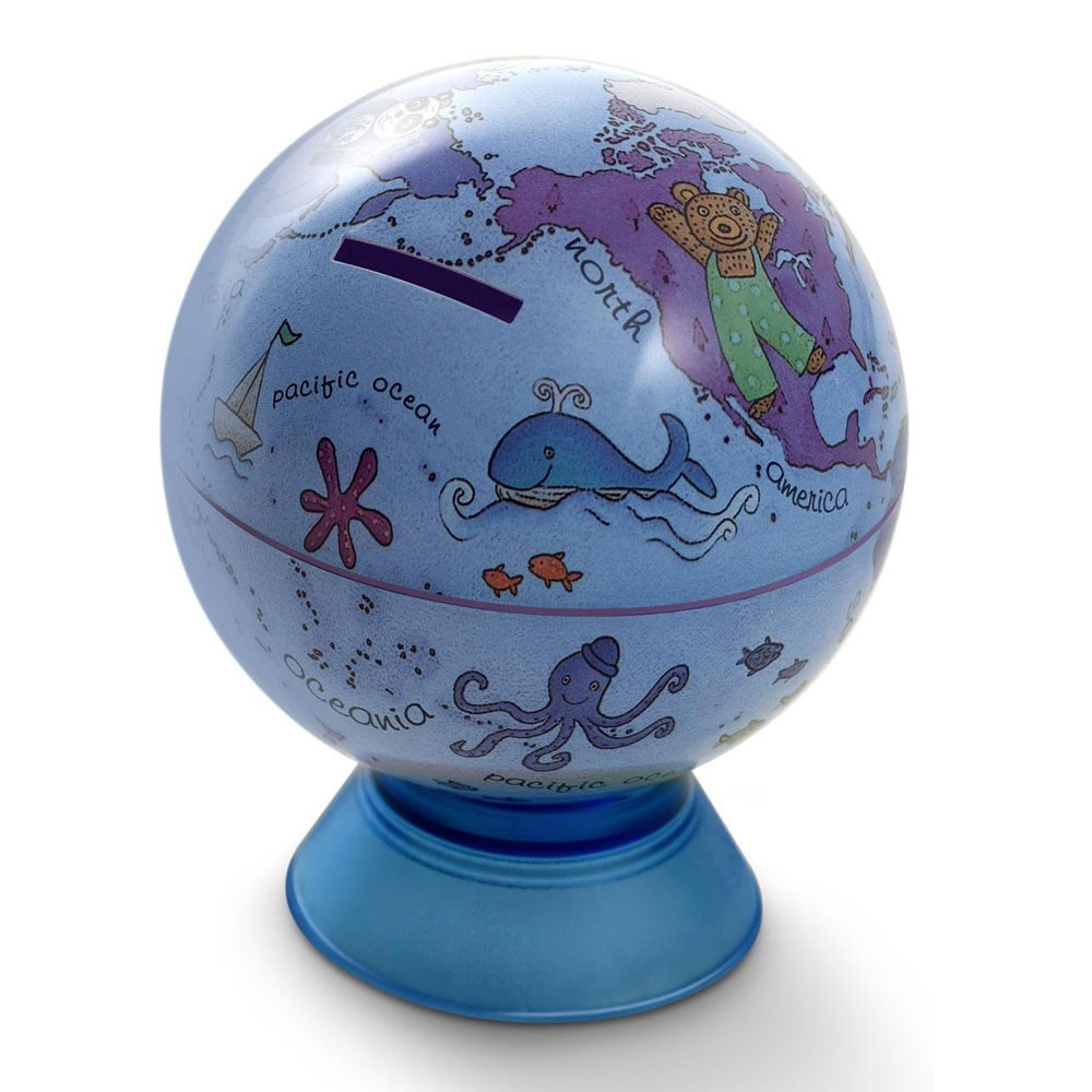 Mini Globe terrestre - Baby -Tirelire -11 cm