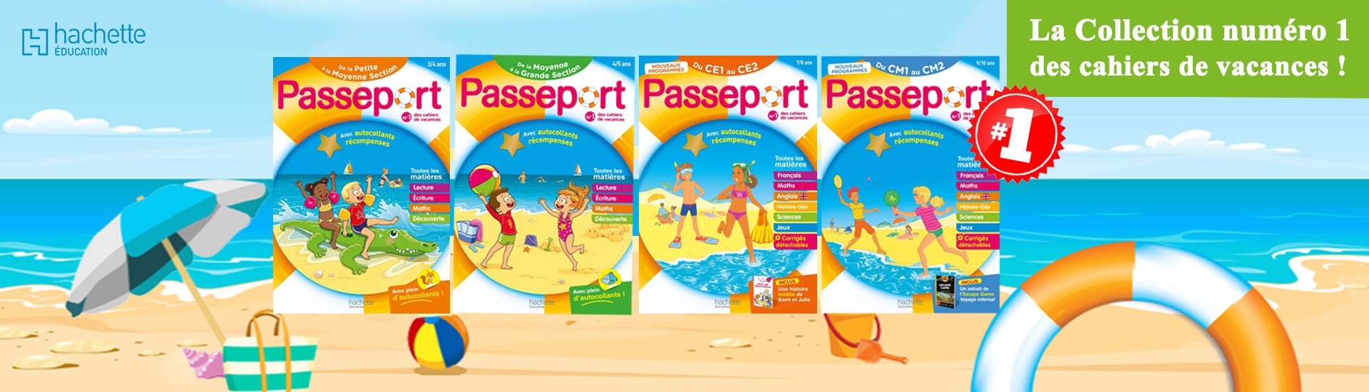 Passeport-cahiers de vacances