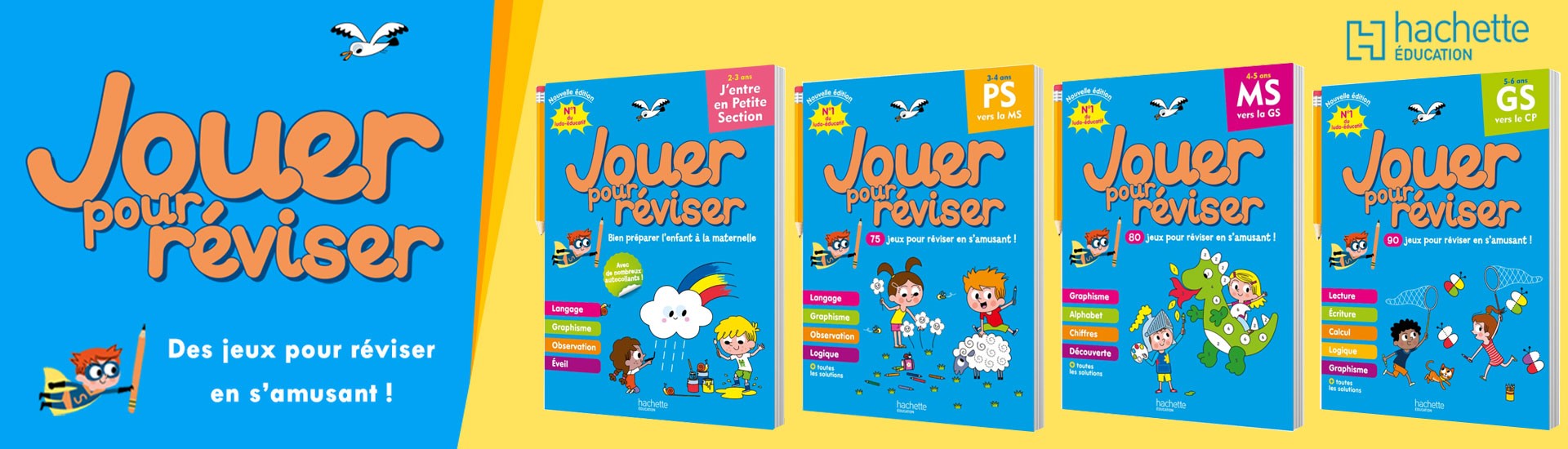 Jouer pour réviser-cahiers de vacances