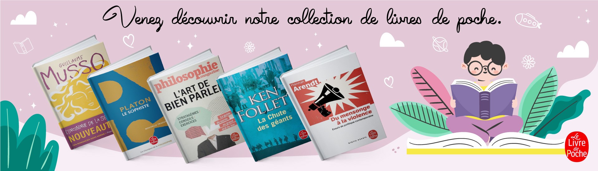 Collection de livres de poches 