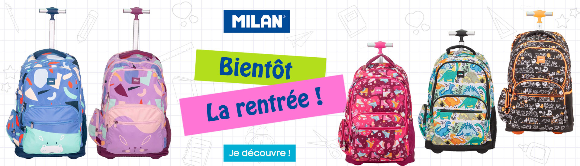 Sacs à dos pour la rentrée