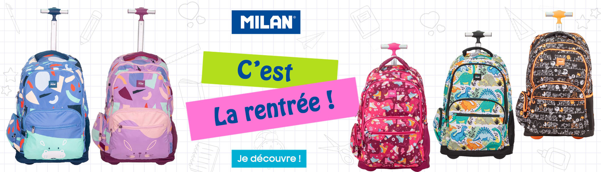 Sacs à dos pour la rentrée